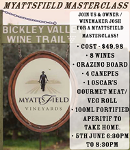 Myattsfield Masterclass with Owner and Winemaker Josh Davenport